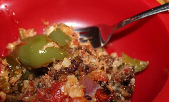 Low Carb Stuffed Peppers in a Skillet!