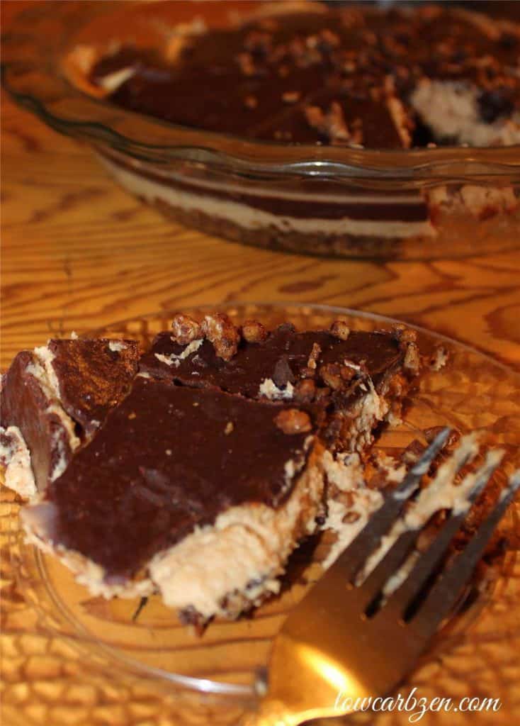 Low Carb Peanut Butter Chocolate Pie