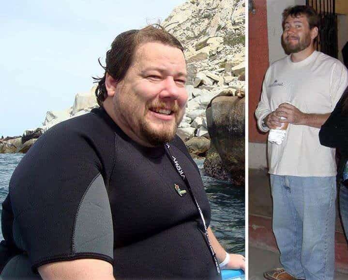 DJ Foodie, before and after TAKING OUT THE CARBAGE.