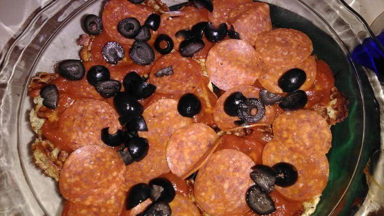 Lazy Chaffle Pizza Casserole (Kid-Friendly) lazy chaffle pizza casserole