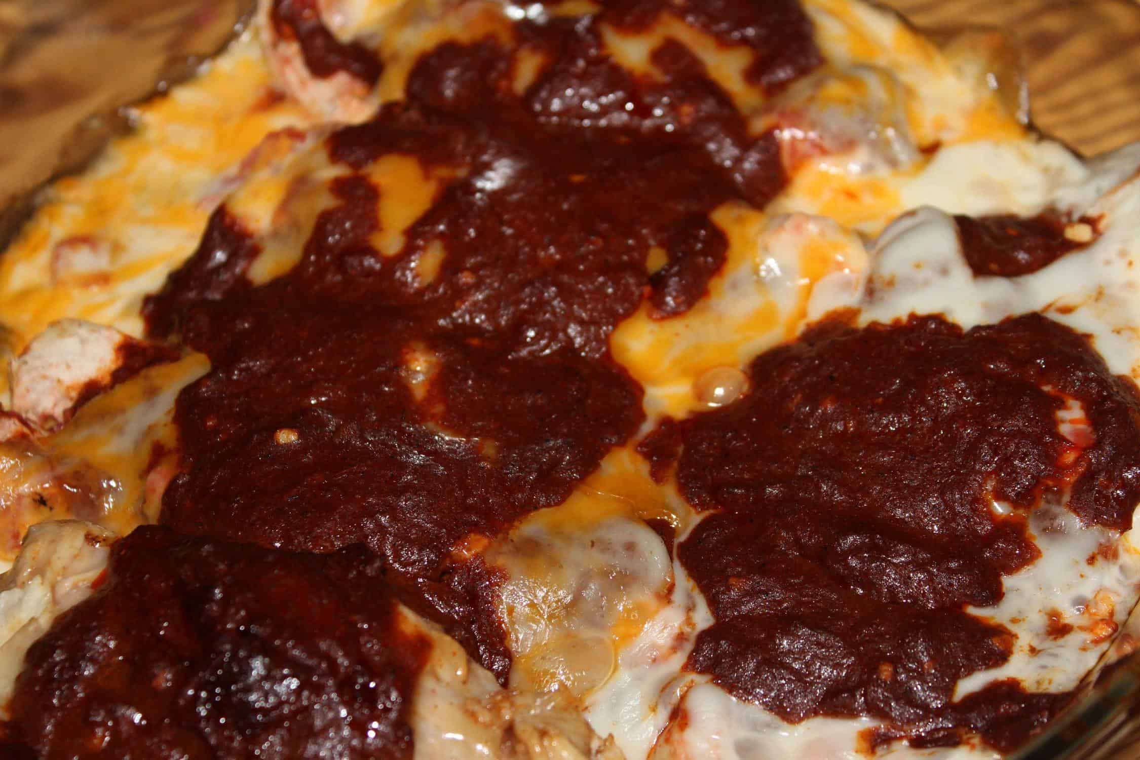 Keto Chicken Enchilada Casserole