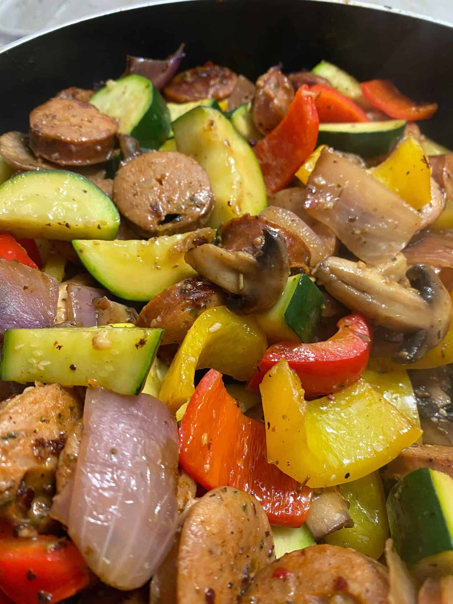 Chicken Sausage and Vegetable Skillet