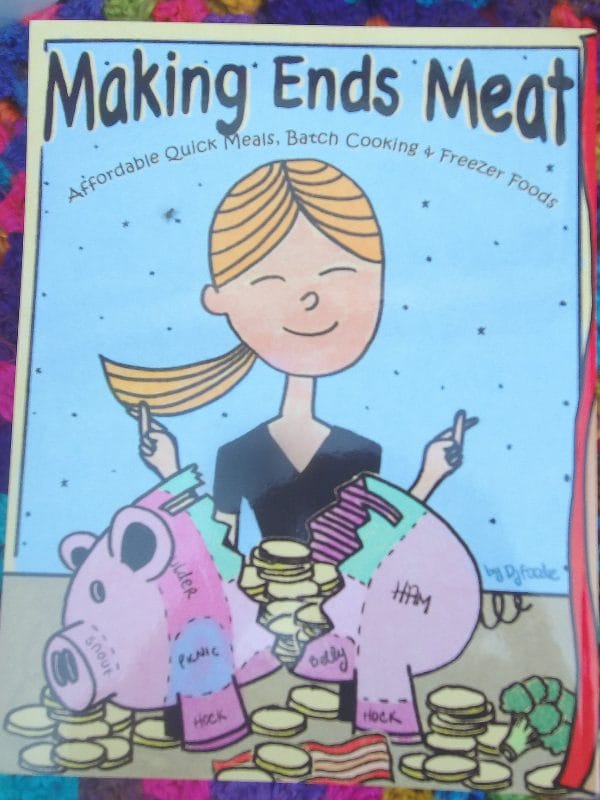Cover of Making Ends Meat low carb cookbook by DJ Foodie, focused on affordable batch cooking, freezer meals, and keto-friendly recipes.