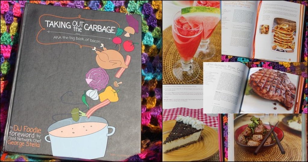Low carb cookbook Carbage by DJ Foodie with sample keto and low carb recipe photos